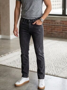 Diesel Tepphar 28x30 Jeans Men’s Black Slim Carrot Stretch C69AC measure 30x30